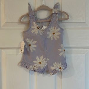 Little Co. purple daisy romper, 3 months, new with tags.